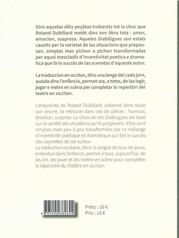 Lv - Teatre en occitan : Diablògues - Roland Dubillard, Cristian Andrieu
