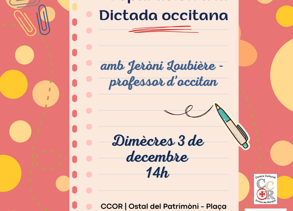 Talhièr de preparacion a la dictada