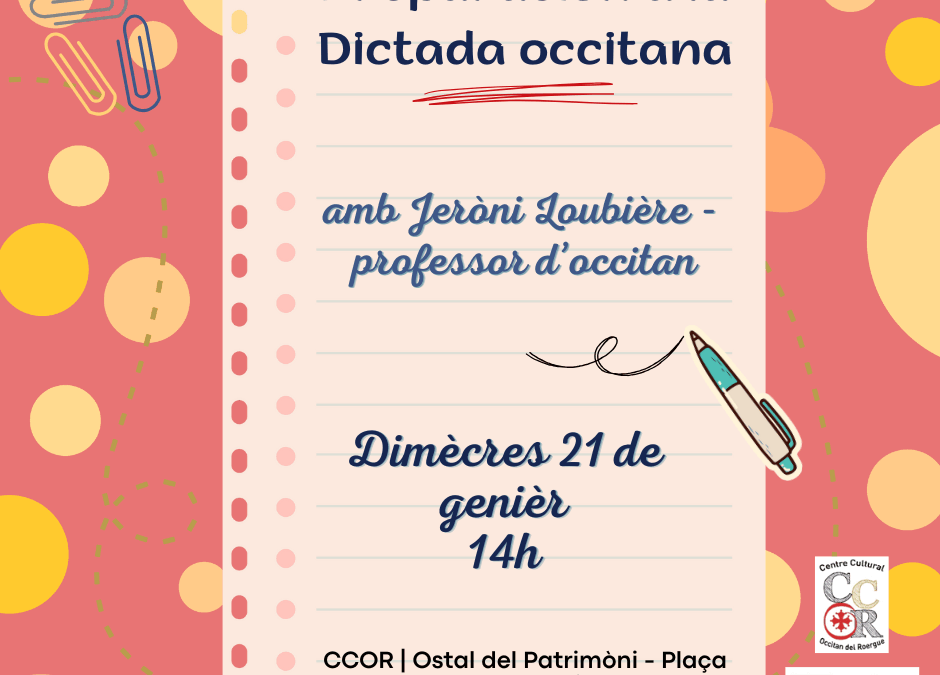 Talhièr de preparacion a la dictada – ! MODIFICACION DE DATA !