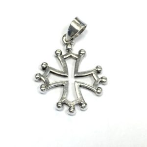 Pendentif croix occitane en argent