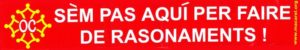 Autocollant "Sem pas aqui"
